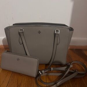 Tory Burch Emerson small tote & wallet